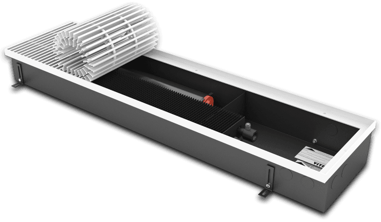 Внутрипольные конвекторы отопления с вентилятором