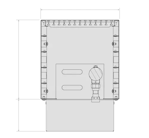 Floor mounted convector VKF 250 250 6PR