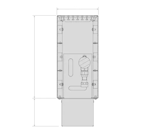 Freistehender Konvektor VCF 300 150 6PR