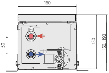 Водяной конвектор отопления с вентилятором